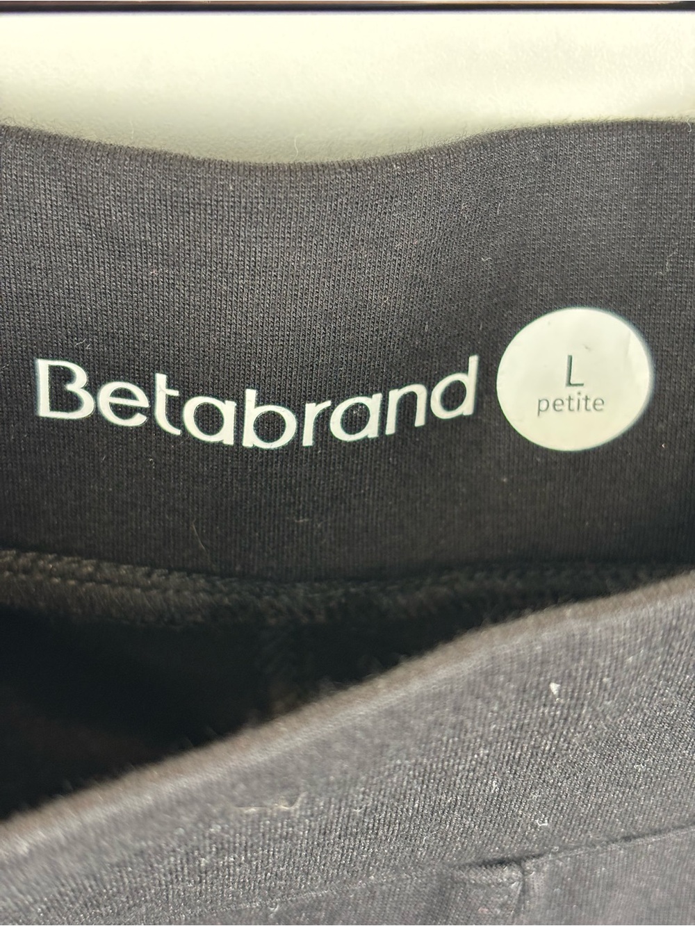 Betabrand 6-Pocket Dress Yoga Pant Bootcut Black sz L Petite Stretch Flare - Picture 7 of 9